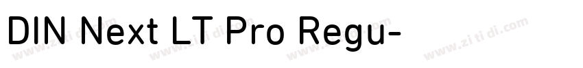 DIN Next LT Pro Regu字体转换